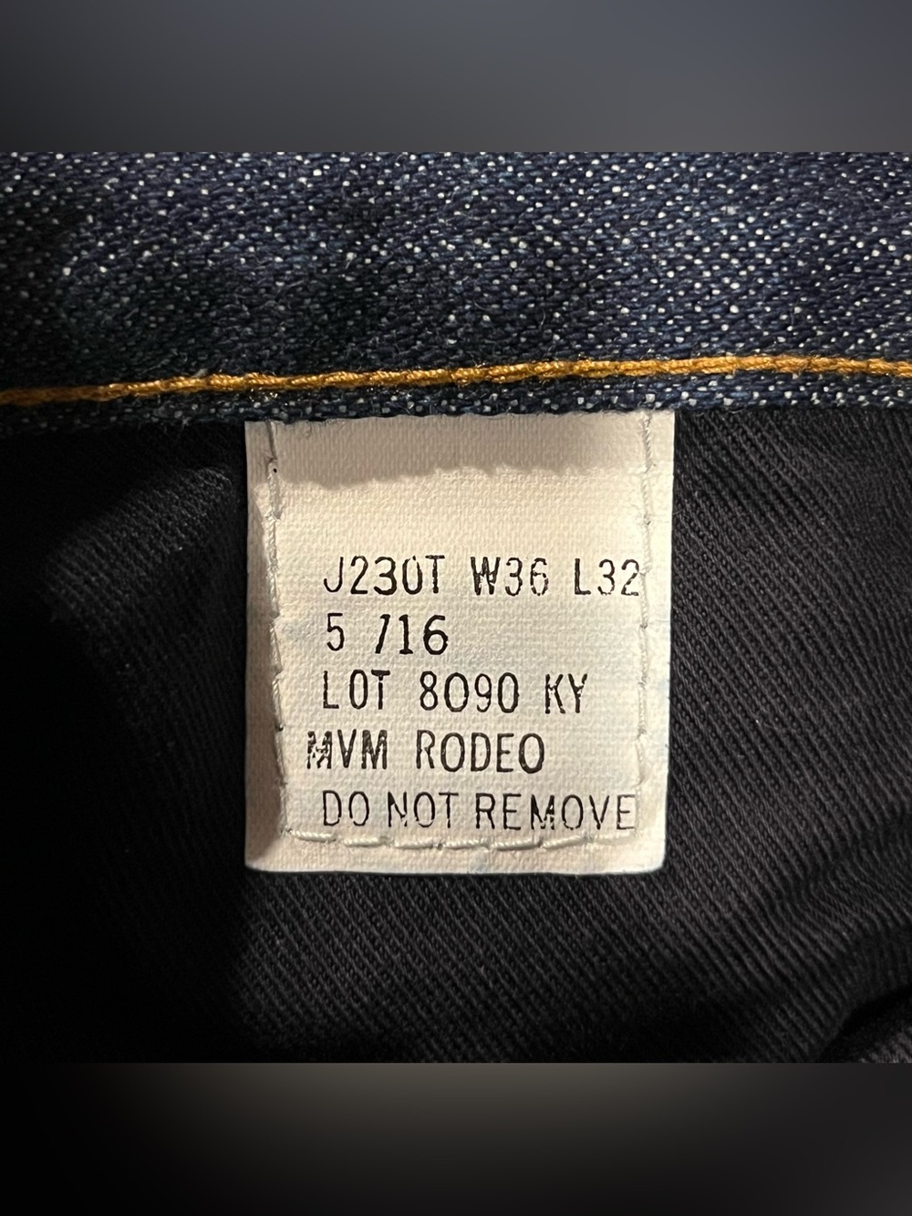 Tyndale Rodeo Flame Resistant Dark Wash Blue Straight-Leg Jeans - Picture 8 of 9